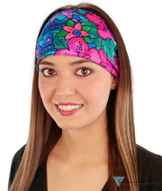 Stretch Headband - Hawaiian Flowers - Stretch Headbands - Sparkling EARTH