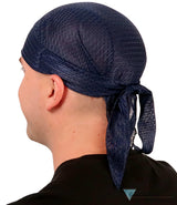 Stretch Mesh Skull Cap - Navy Caps