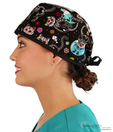 Surgical Cap - X - Ray Cats With Black Ties Scrub Caps