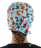 Surgical Scrub Cap - Friendly Foxes Caps