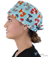 Surgical Scrub Cap - Friendly Foxes Caps