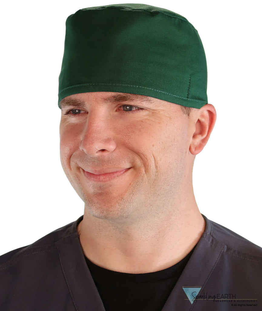 Surgical Scrub Cap - Solid Hunter Green