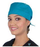 Surgical Scrub Cap - Solid Turquoise Caps