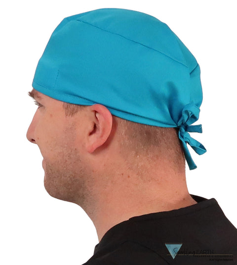 Surgical Scrub Cap - Solid Turquoise Caps