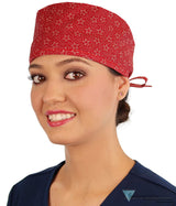 Surgical Scrub Cap - Wish Upon A Star Red Caps