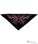 Tri Danna Mask - Purple Butterflies On Black Tri-Danna Masks